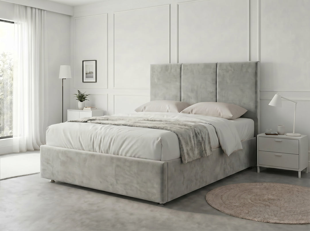 3 Panel Divan Drawer Bed with footboard