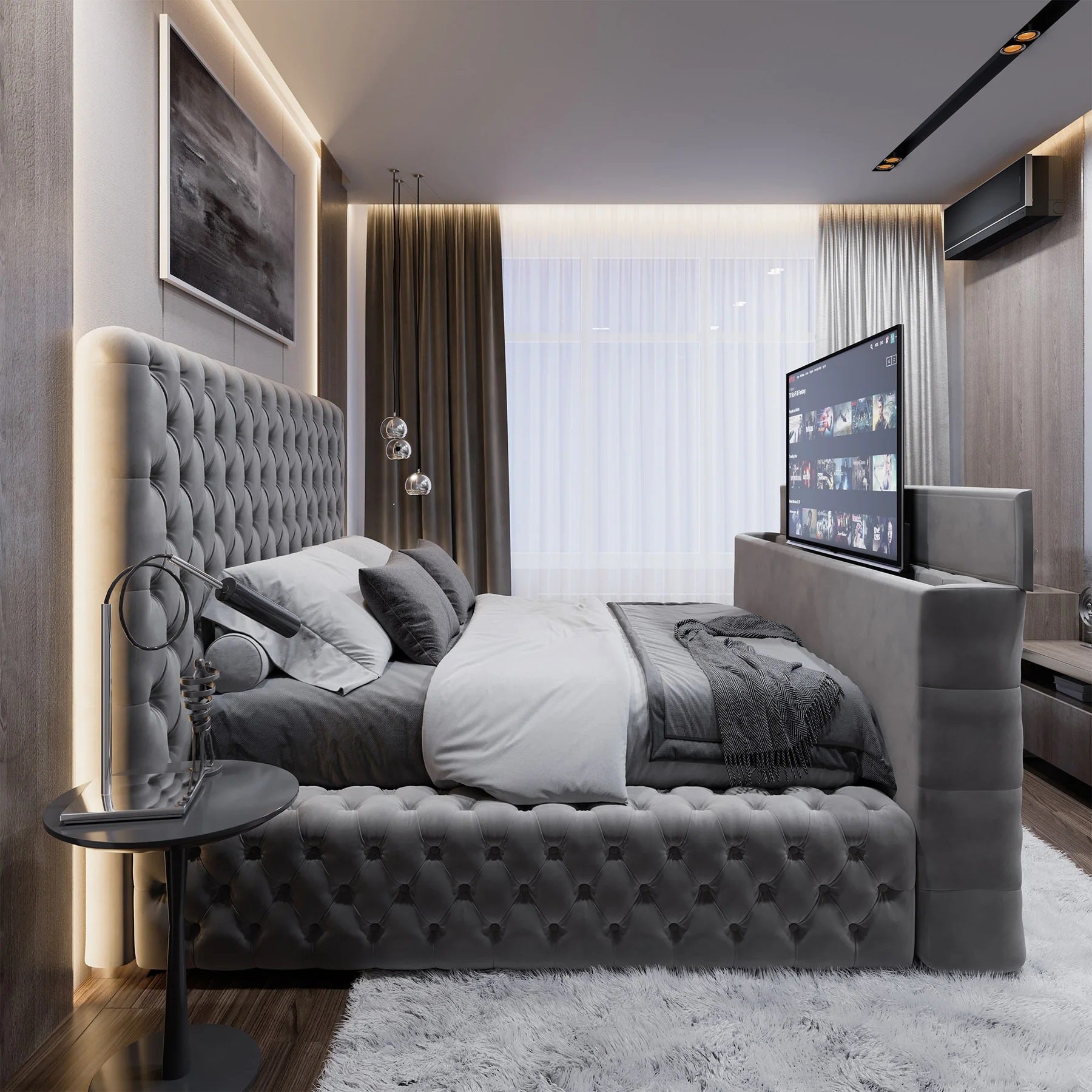 Large clearance tv bed