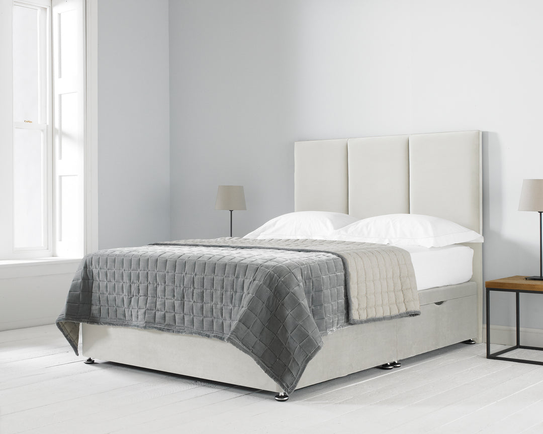 3 Panel Divan Drawer Bed With Headboard