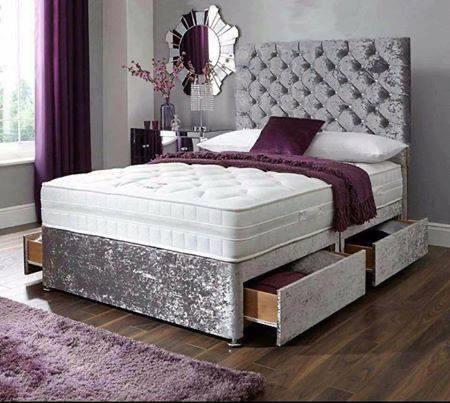 Chesterfield Divan Drawer Bed with Headboard
