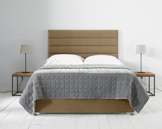 Stripes Divan Ottoman Bed With Headboard