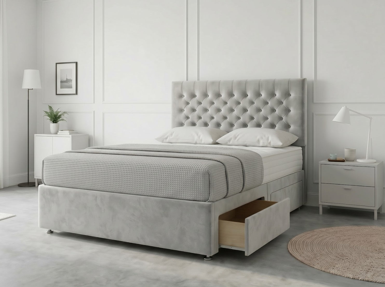 Chesterfield Divan Bed | Luxury Deep Buttoned Chesterfield Bed UK ...