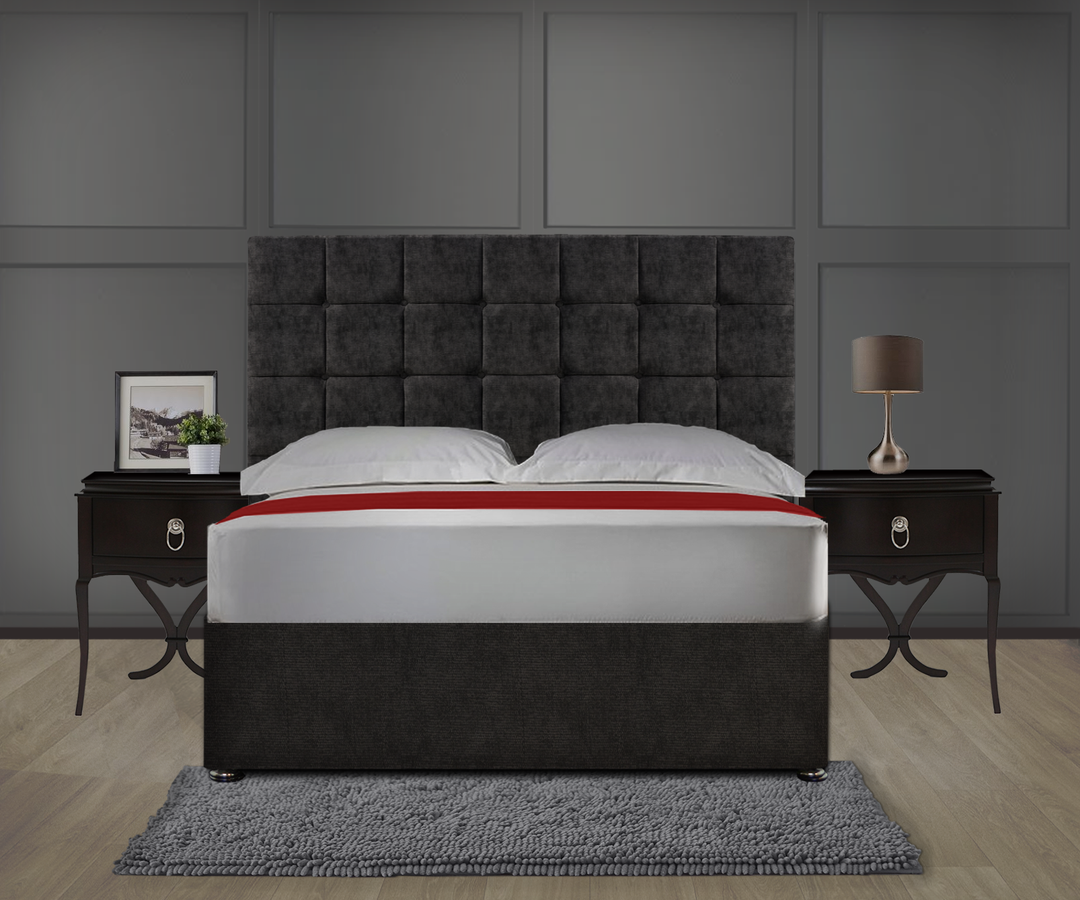 Cubes Divan Ottoman Bed With Headboard